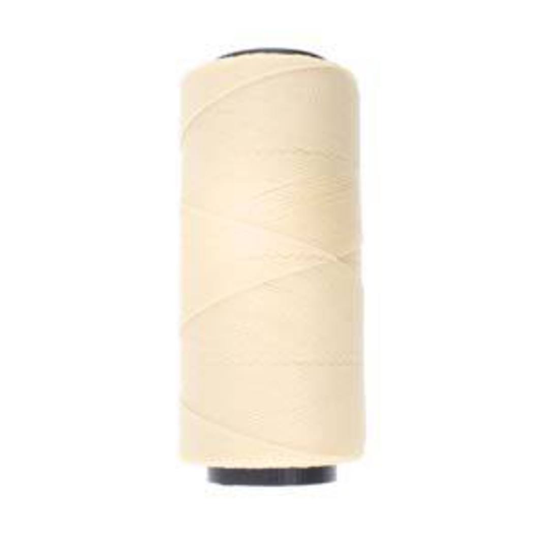 0.8mm Knot-It Brazilian Waxed Polyester Cord: Cream image 0