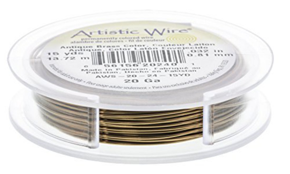 Artistic Wire: 20 gauge - Antique Brass (13.7m spool) image 0