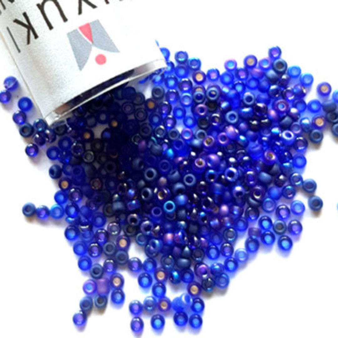 Miyuki size 15 round: MIX 56 - Cobalts image 0