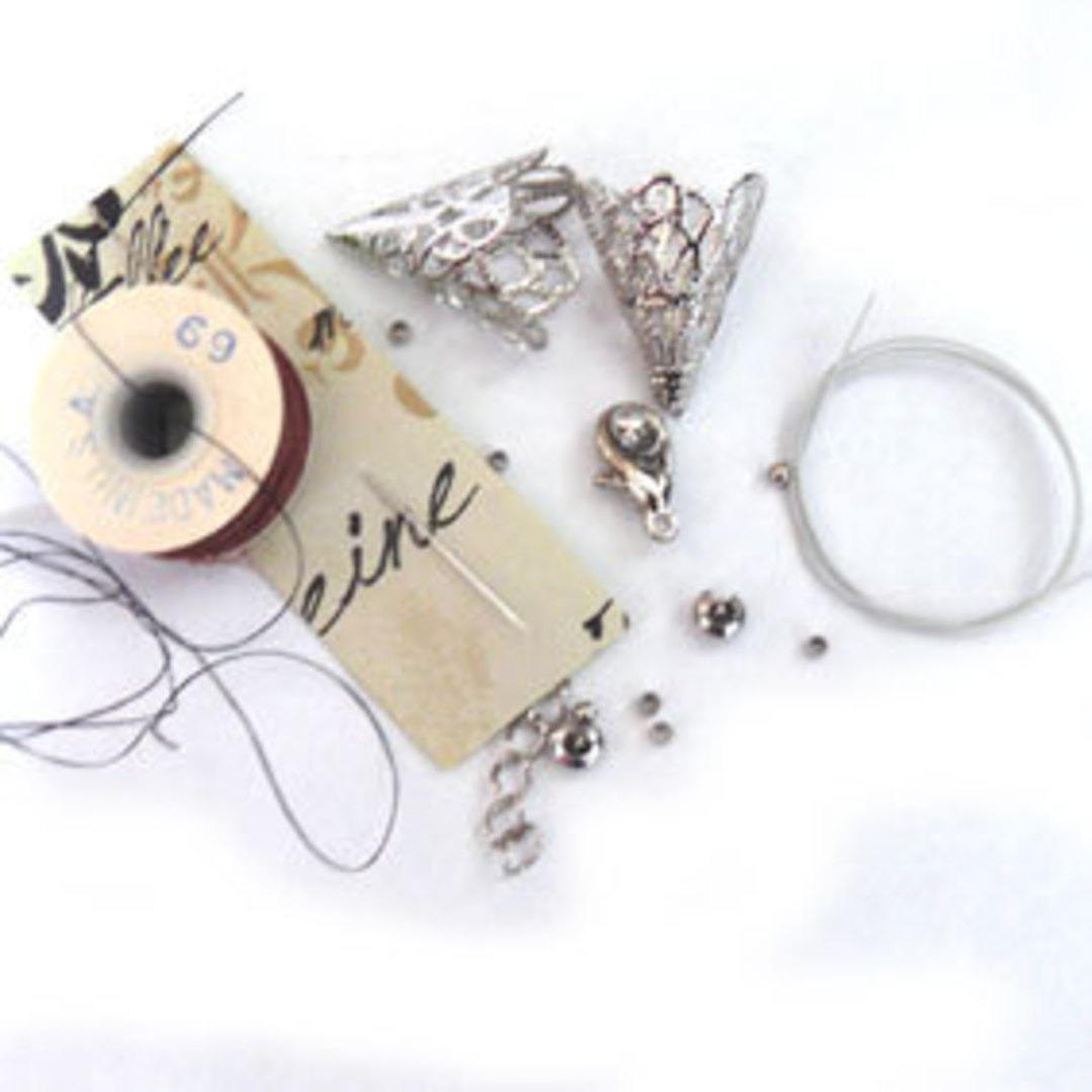 Multi-strand necklace BASE KIT: Threads and Findings image 0