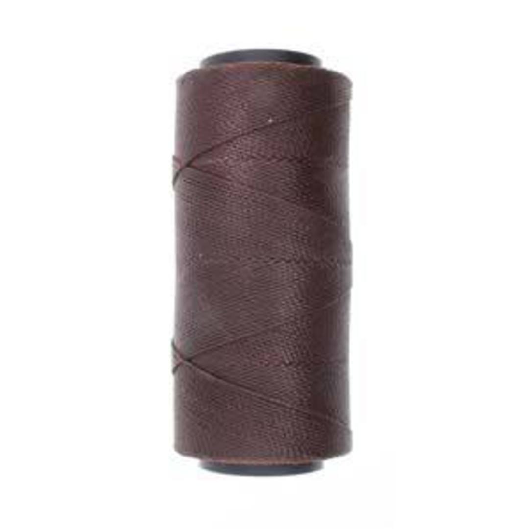 0.8mm Knot-It Brazilian Waxed Polyester Cord: Chocolate image 0