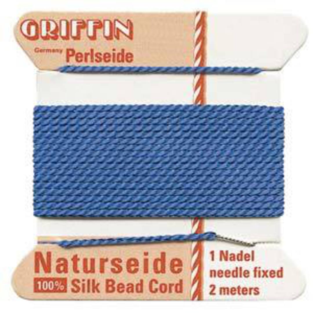 Griffin Silk Cord - Blue - Size 2 (0.45mm) image 0