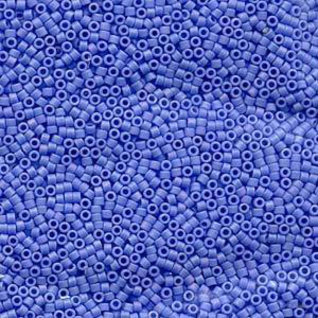 11/0 Miyuki Delica, colour 881 - Matte Opaque Lt Blue AB (7.2 grams) image 0
