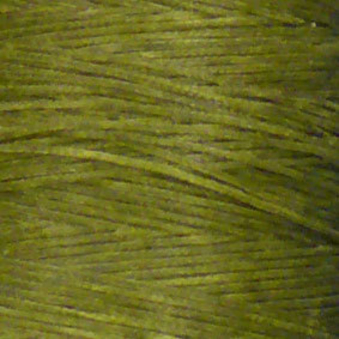 1mm Braided Waxed Cord, Olivey Green image 1