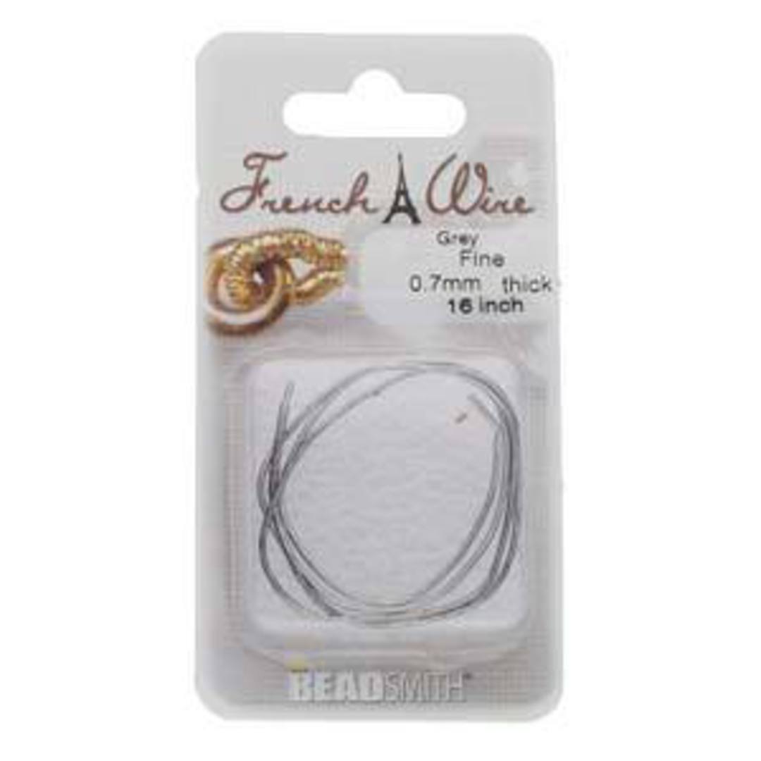 Fine French Wire (Gimp): Grey (Antique Silver) image 0
