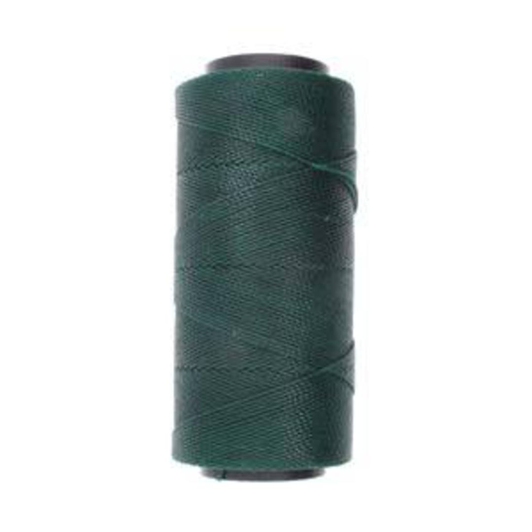 0.8mm Knot-It Brazilian Waxed Polyester Cord: Dark Green image 0