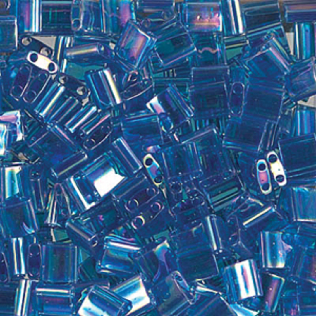 NEW! Miyuki Tila Bead 291 - Transparent Capri Blue (7.2 grams) image 0