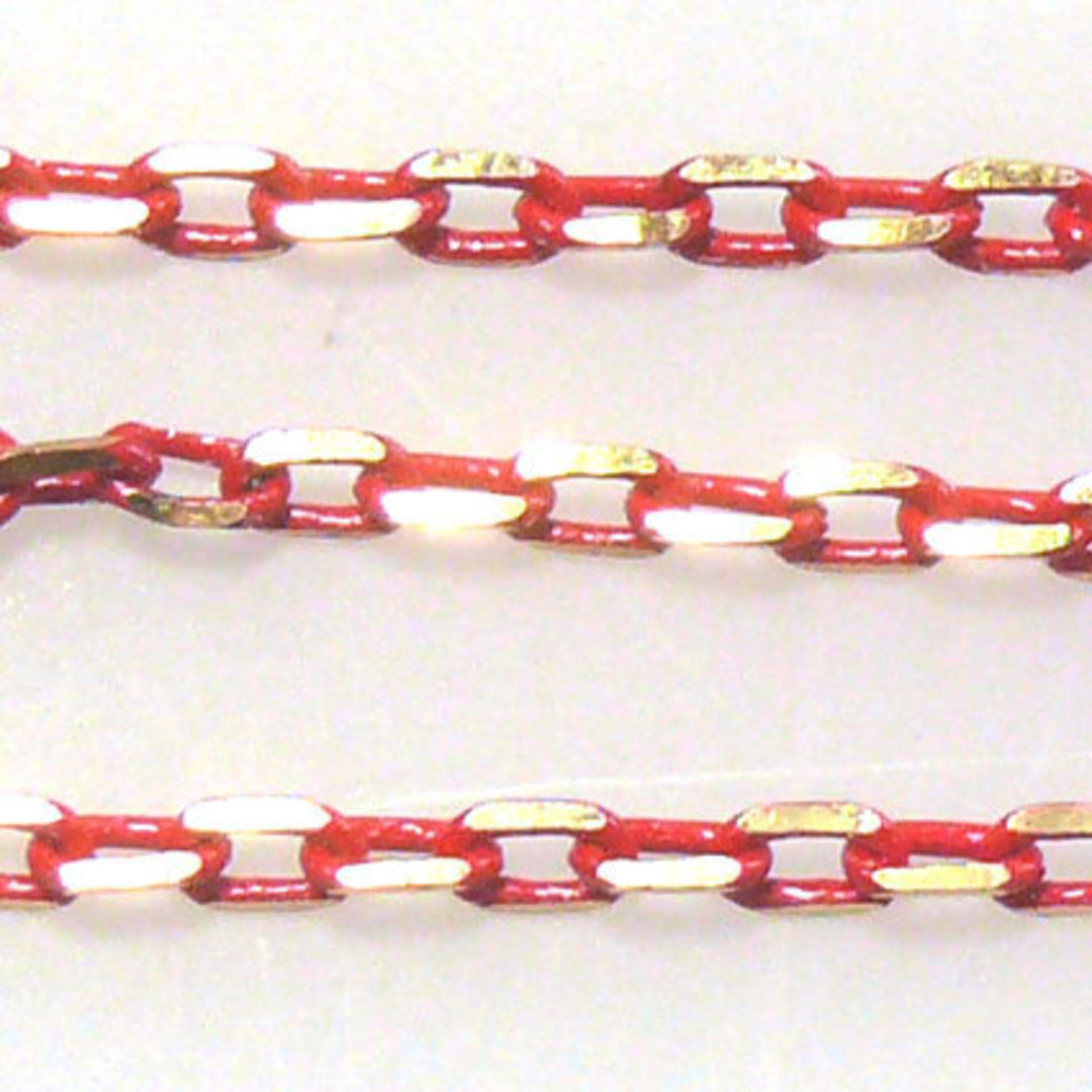 Coloured Chain: Red (3mm) image 0