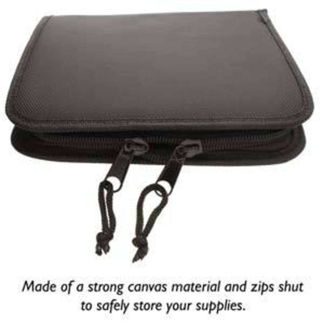 NEW! Black Canvas Tool Case, 20 x 17.7cm - 8 band image 2