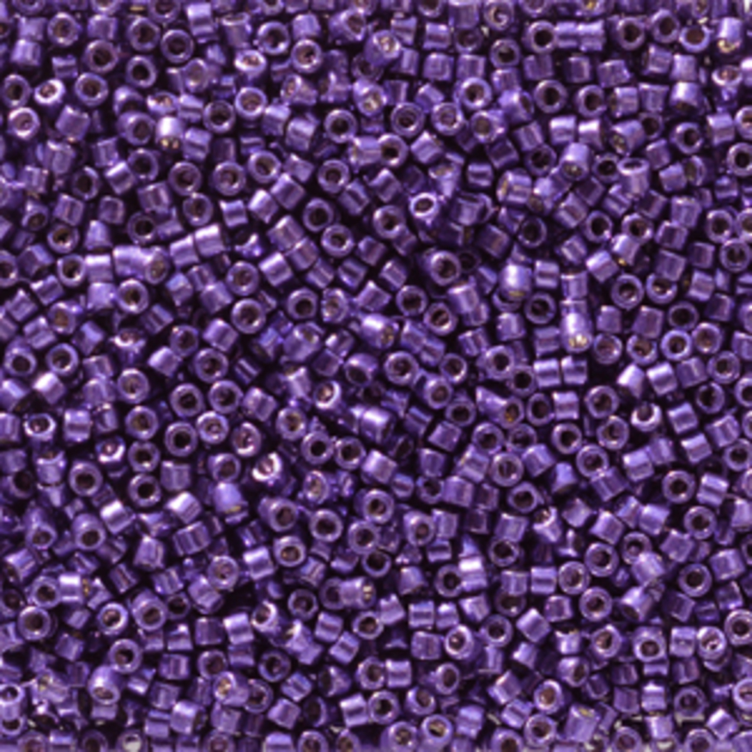 11/0 Miyuki Delica, colour 2510 - Duracoat Galv Lilac Night (7.2 grams) image 0