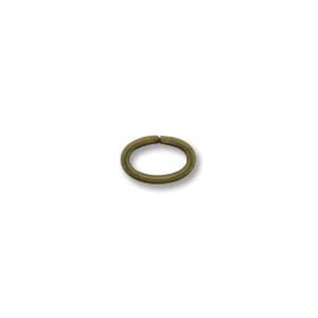 OVAL Jumpring: Brass 4 x 6mm image 0