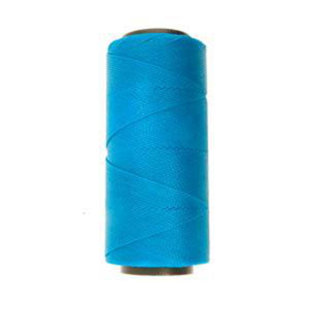 0.8mm Knot-It Brazilian Waxed Polyester Cord: Aqua image 0
