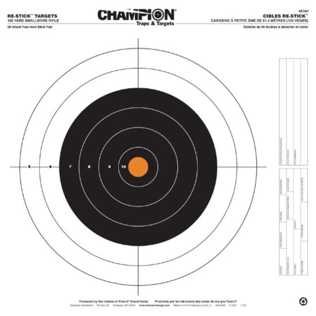 Champion Targets In Sight 100yd Small Bore 12 Pack image 0