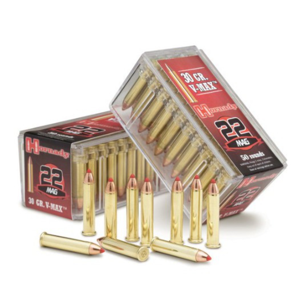 Hornady 22Mag 30gr Vmax 50 Rounds image 0