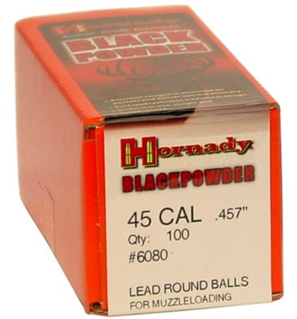 Hornady 45cal .457 Round Balls 100's #6080 image 1