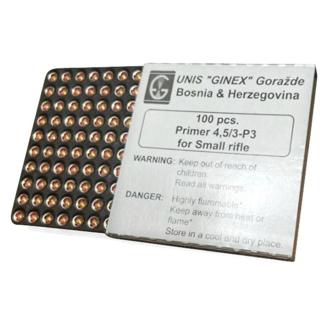 Ginex Small Rifle Primers x100 image 0