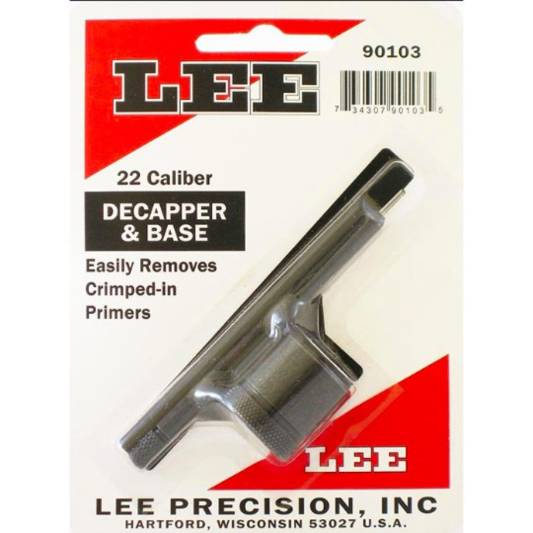 Lee Decapper And Base 22 Caliber 90103 image 0