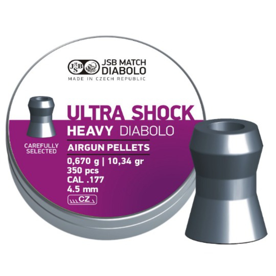 JSB Diabolo Heavy Ultra Shok .177 10.34 Grain x350 image 0