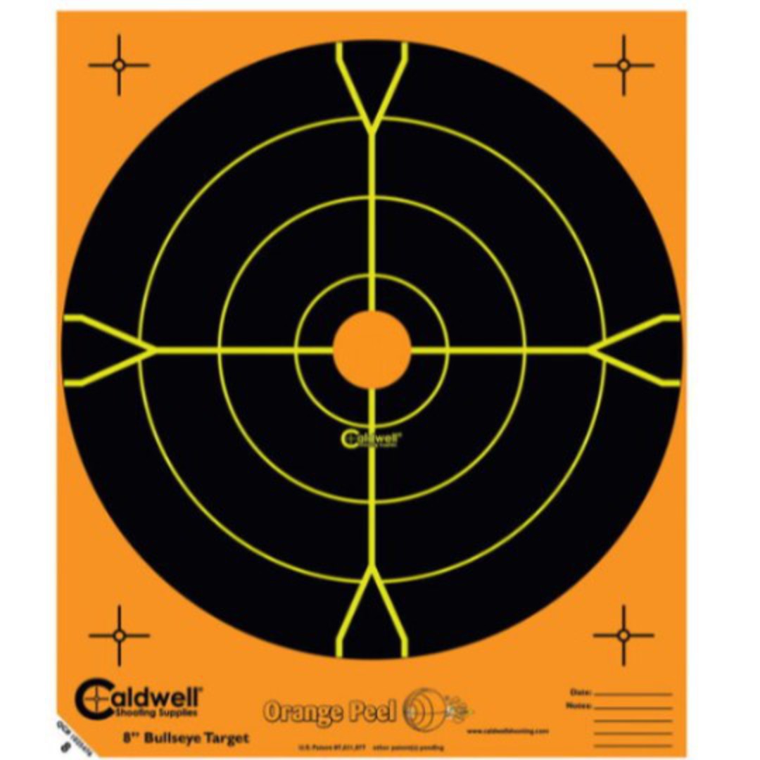 Caldwell Orange Peel 12" Bullseye Targets 5 Pack (#120556) image 0