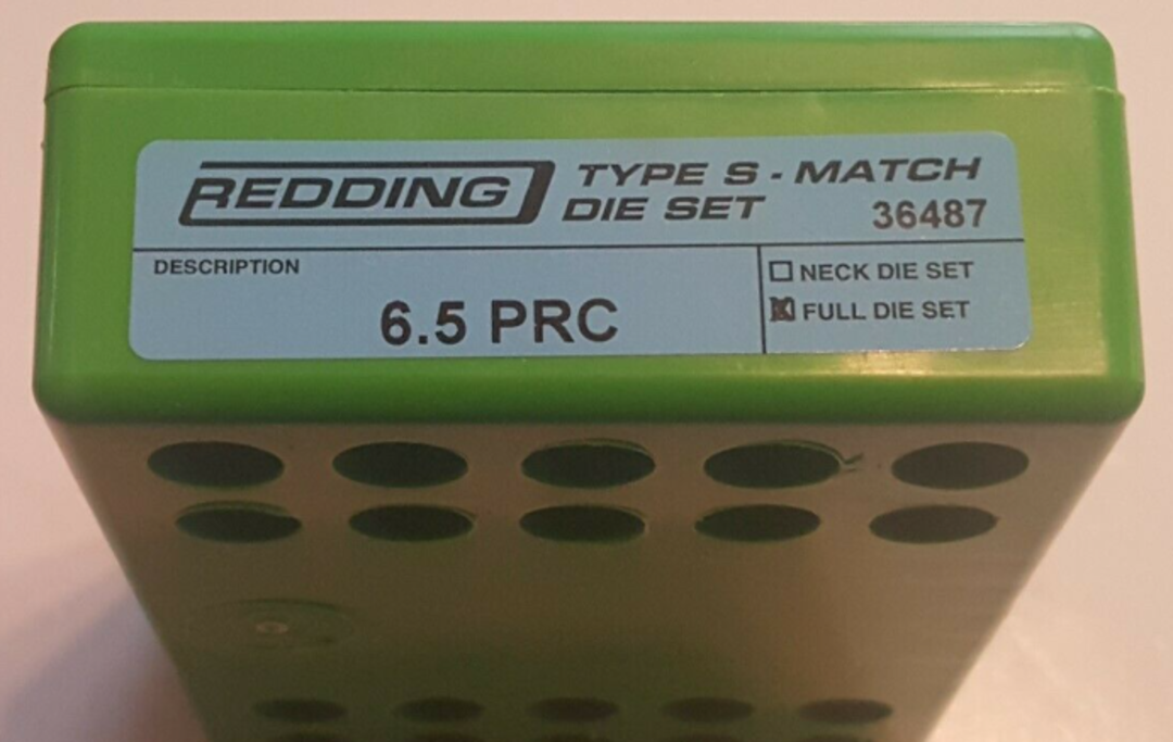 Redding 6.5 PRC Type S-Match Full Length Sizing Die Set image 0