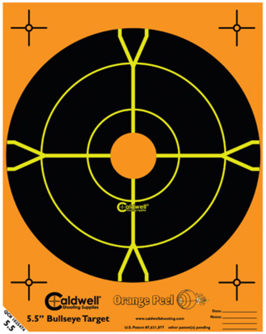 Caldwell Orange Peel Bullseye 5.5" 10 Sheet #550010 image 0