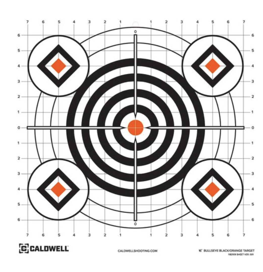 Caldwell Paper Target 16" Bullseye 10 Pack image 0