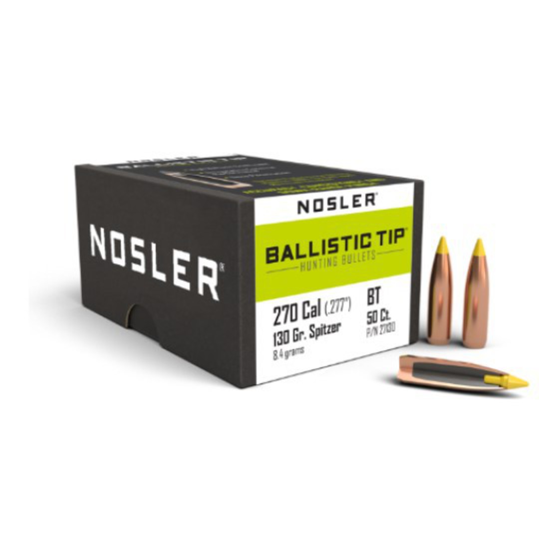 Nosler Ballistic Tip 270cal 130gr 27130 image 0