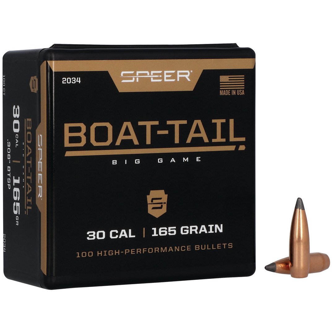 Speer 30cal/308 165gr Boat Tail Spitzer SP (100 box) #2034 image 1