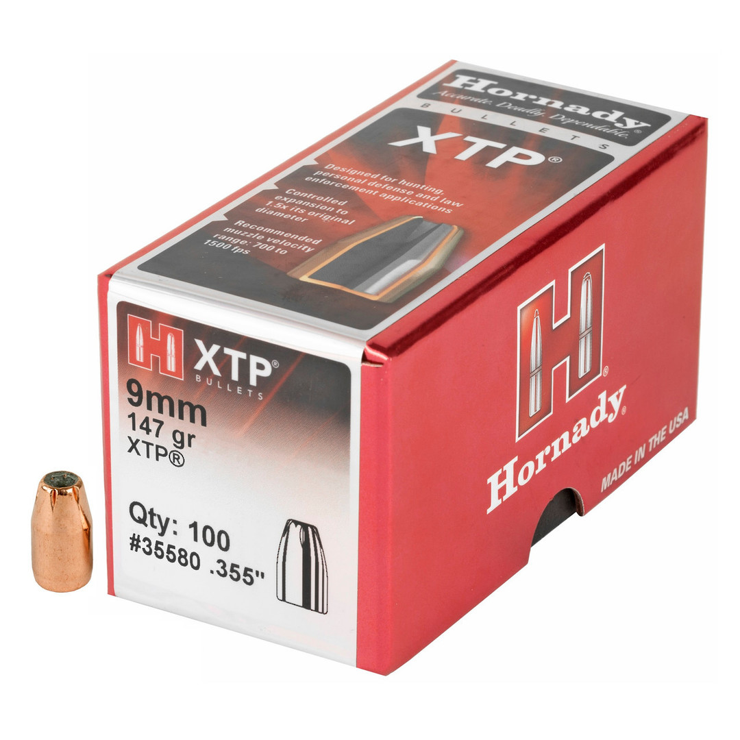 Hornady 9mm .355 147 gr HP XTP® 35580 Box of 100 image 1