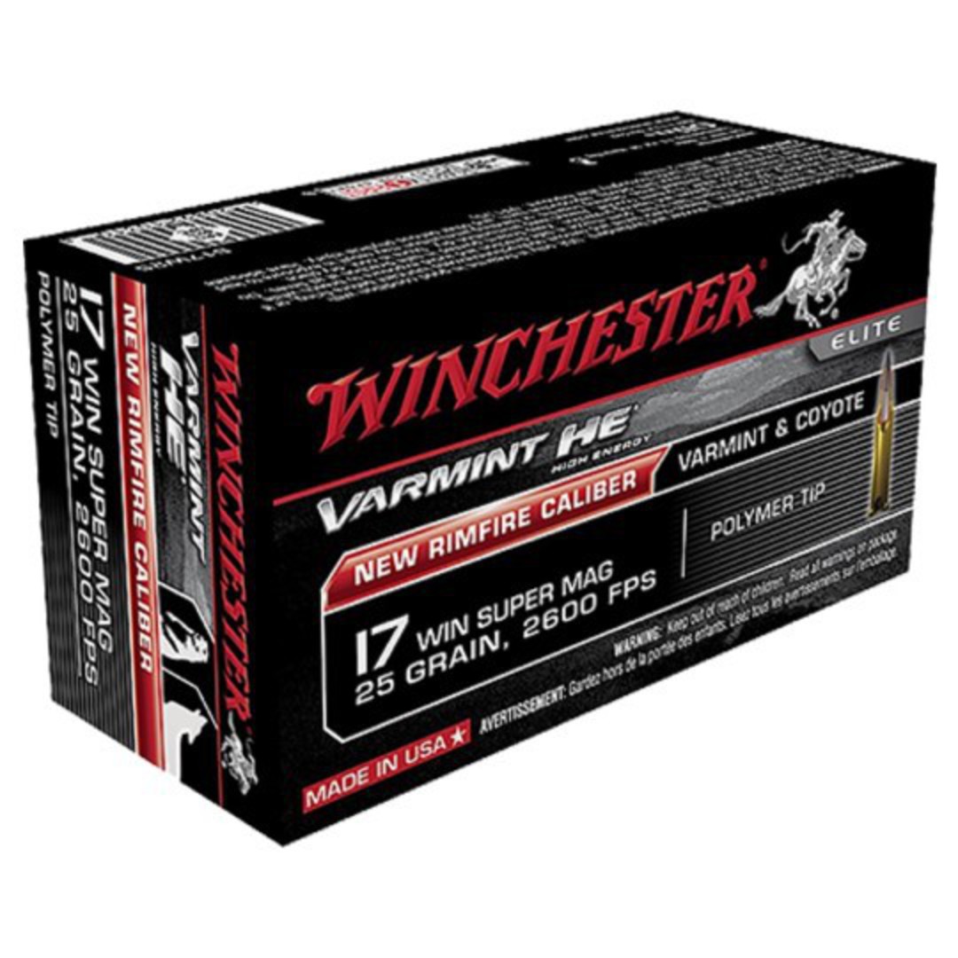 Winchester Supreme 17WSM 25gr HE x50 image 0