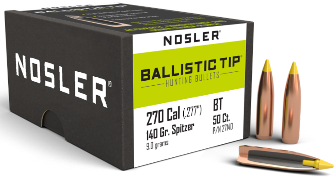 Nosler Ballistic Tip 270cal 140gr  27140 image 0