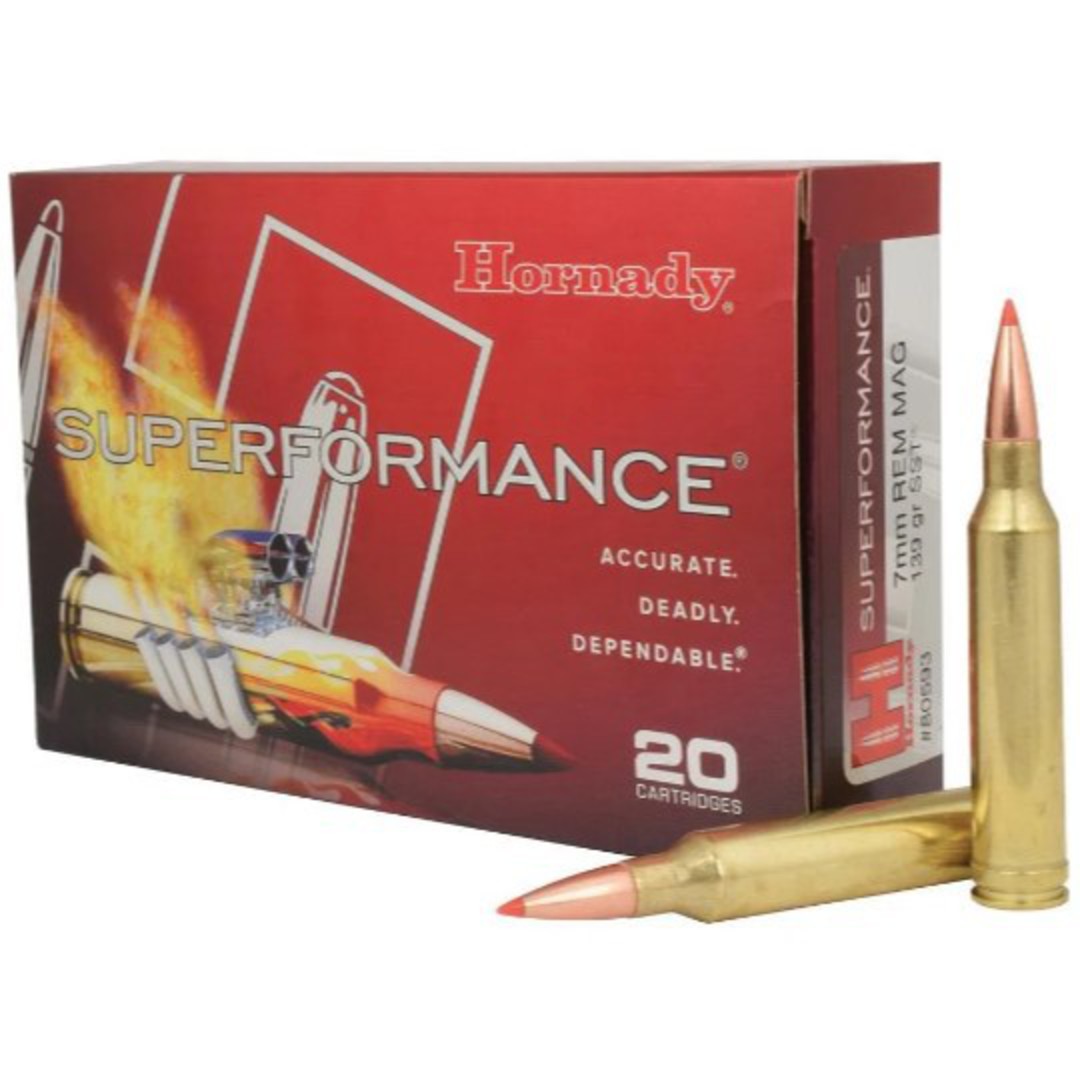 Hornady Superformance 7mm Remington Magnum 139gr SST 20 Rounds image 0
