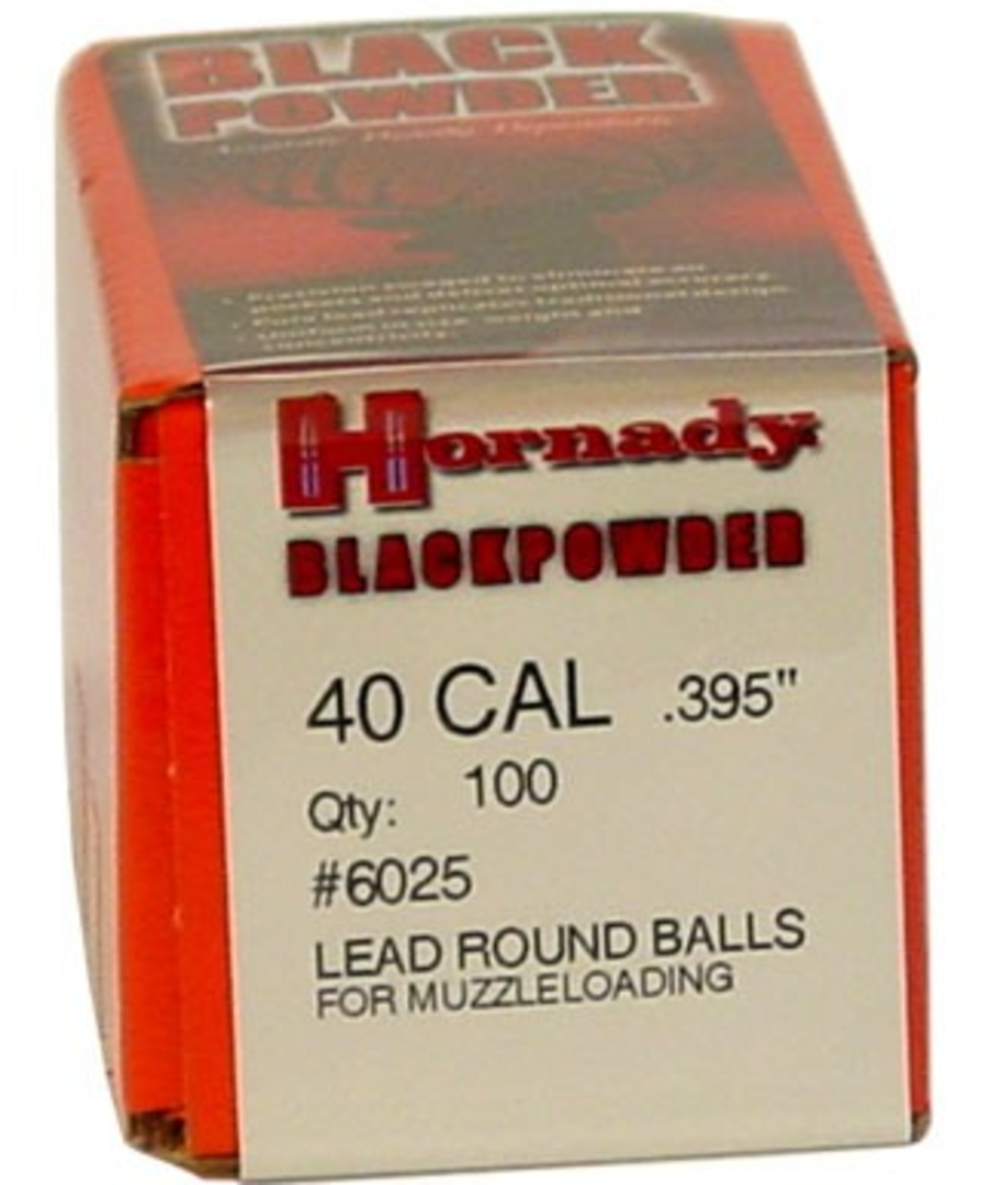 Hornady 40 cal .395 Round Balls 100's #6025 image 1