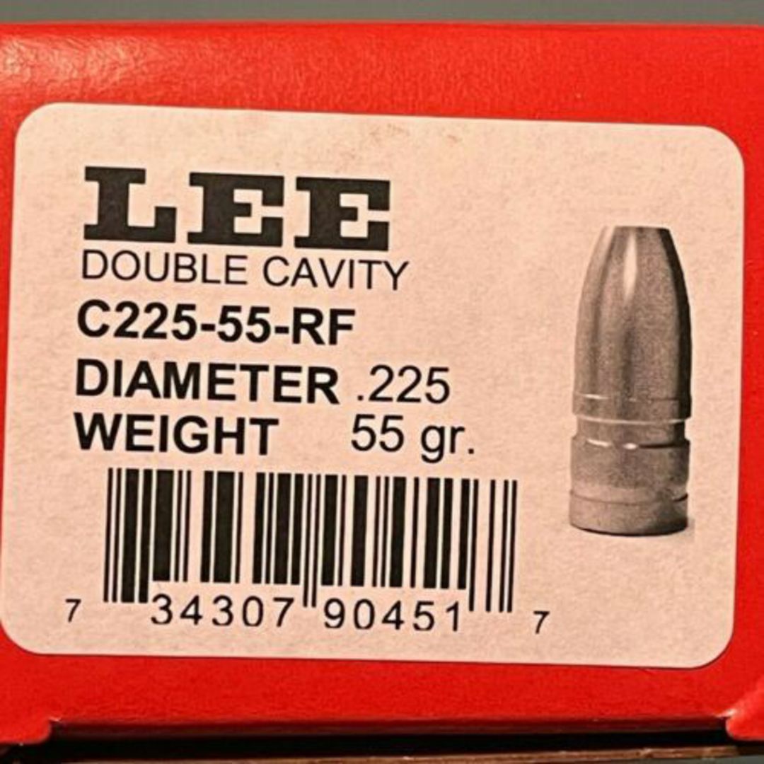 Lee Double Cavity Mould .225-55-RF #90451 image 0
