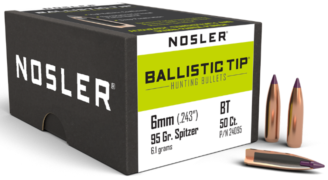 Nosler Ballistic Tip 6mm 95gr 24095 image 0