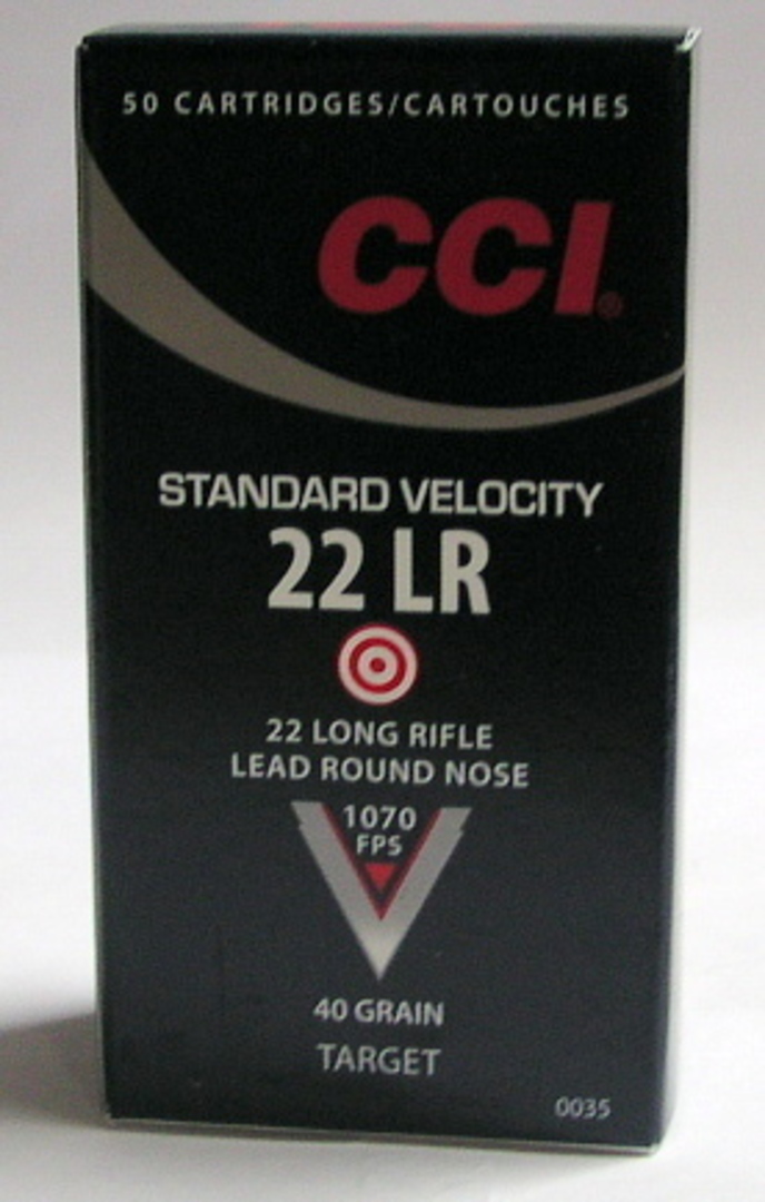 CCI Standard Velocity 22LR Lead Round Nose 5000 Rounds image 0