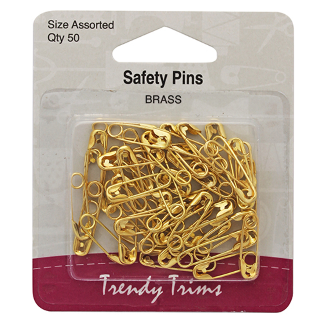 Safety Pins Brass - Assorted image 0