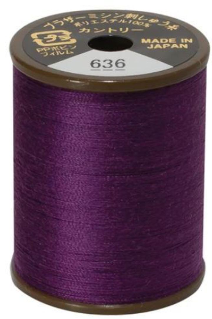 Brother Country Thread - 300m - Royal Purple 636 image 0