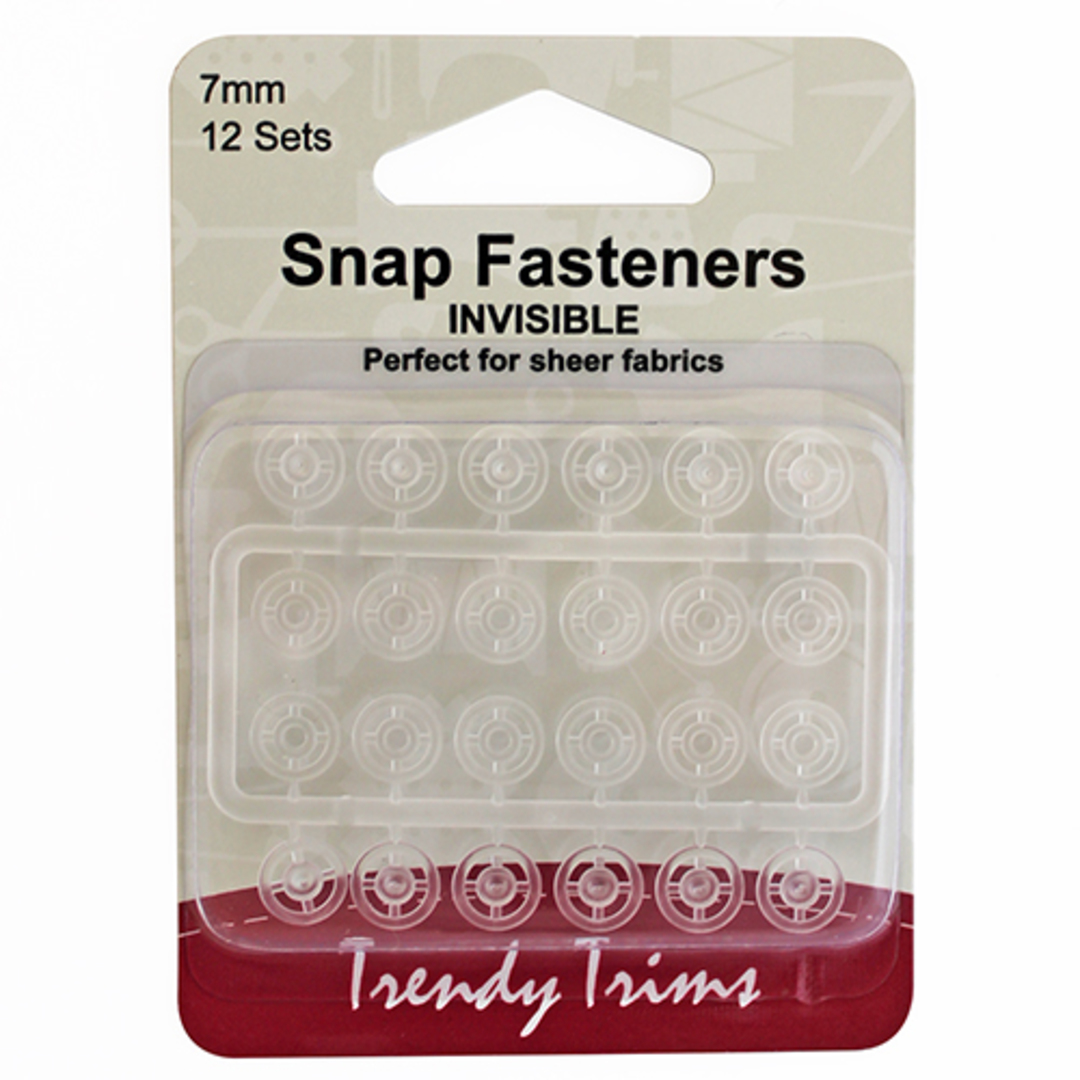 Snap fastener 7mm x 12 Clear image 0