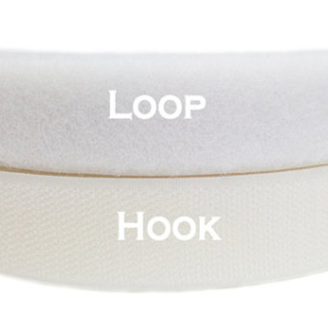 Hook & Loop Tape 25mm White Sew On image 0