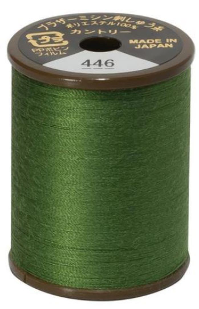 Brother Country Thread - 300m - Moss Green 446 image 0
