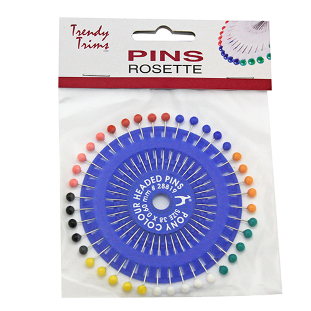 Rosette Plastic Pins image 0