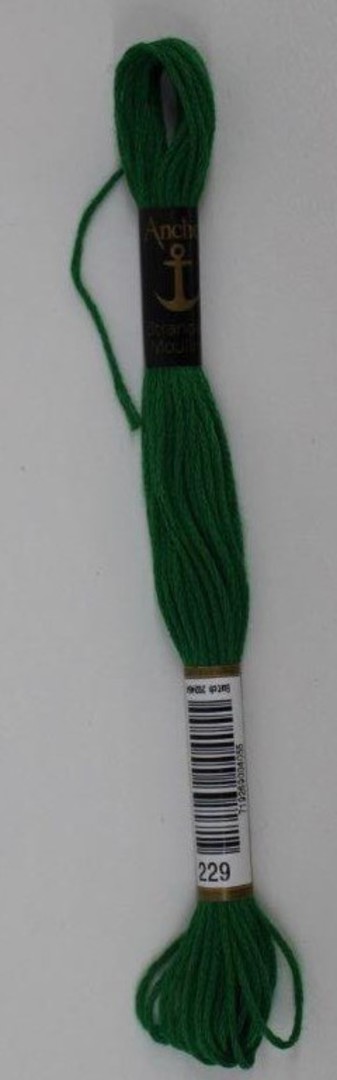 Stranded Cotton Cross Stitch Threads - Green Shades image 0