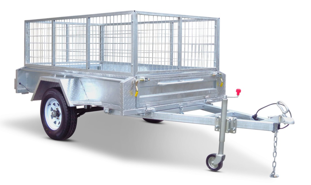 Safari 7x4 Single Axle Box Trailer Incl 600mm Cage | Safari Trailers