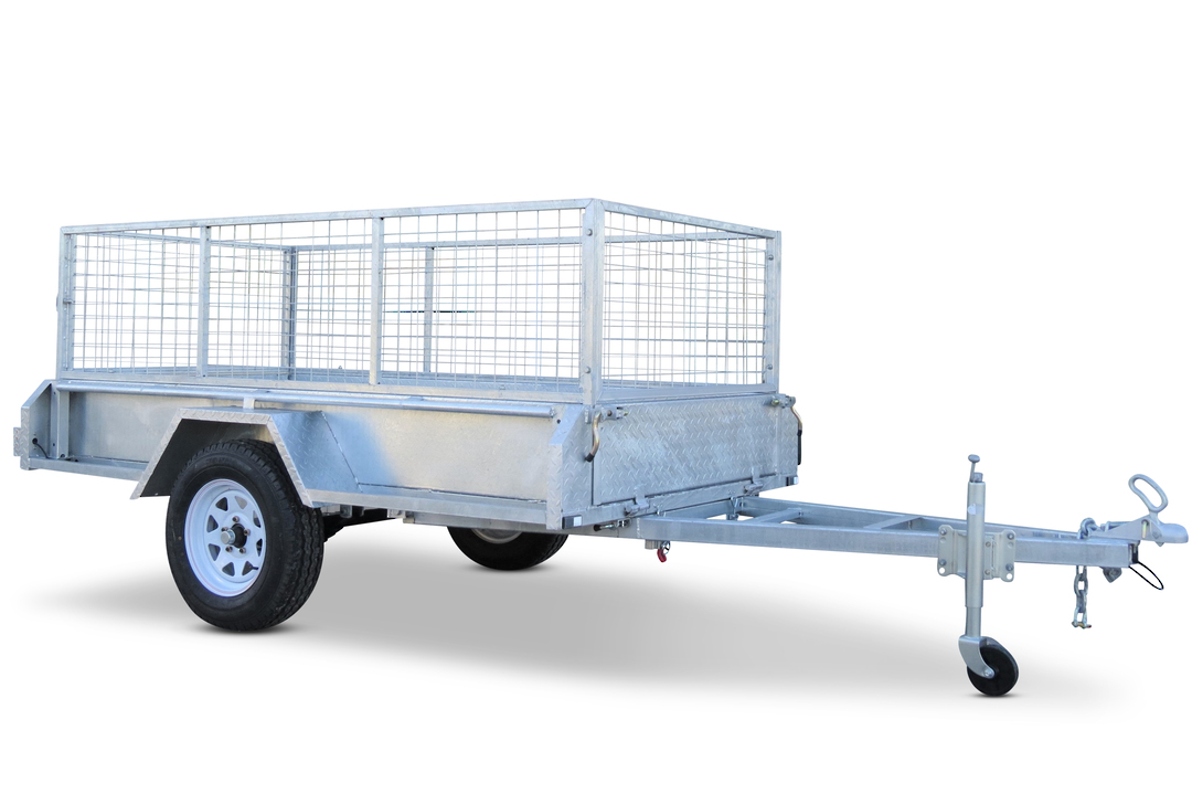 Safari 8x4 Single Axle Box Trailer Incl 600mm Cage | Safari Trailers