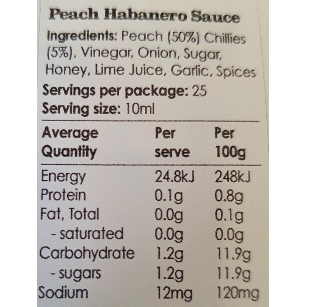 Peach Habanero Sauce image 2