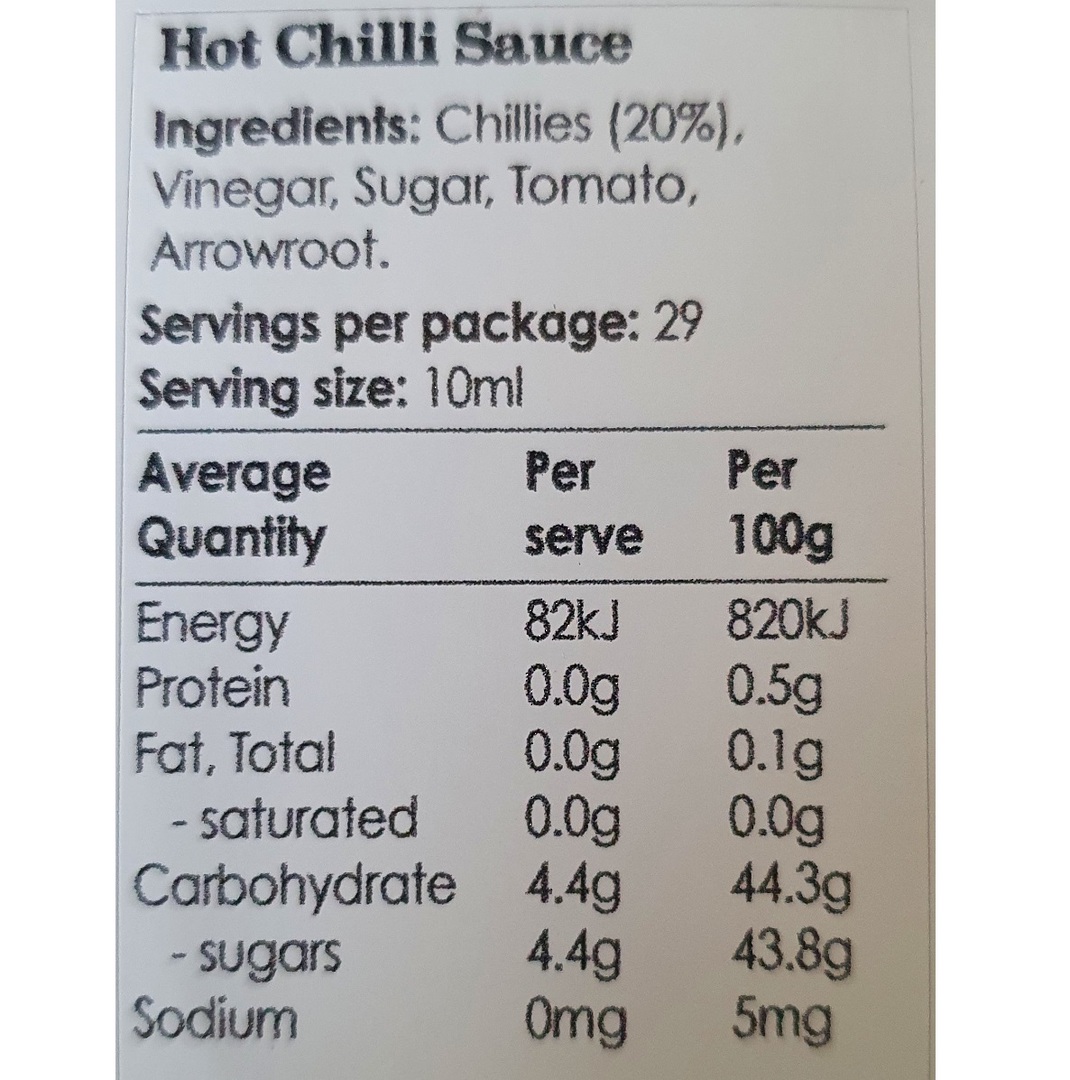 Hot Chilli Sauce image 1
