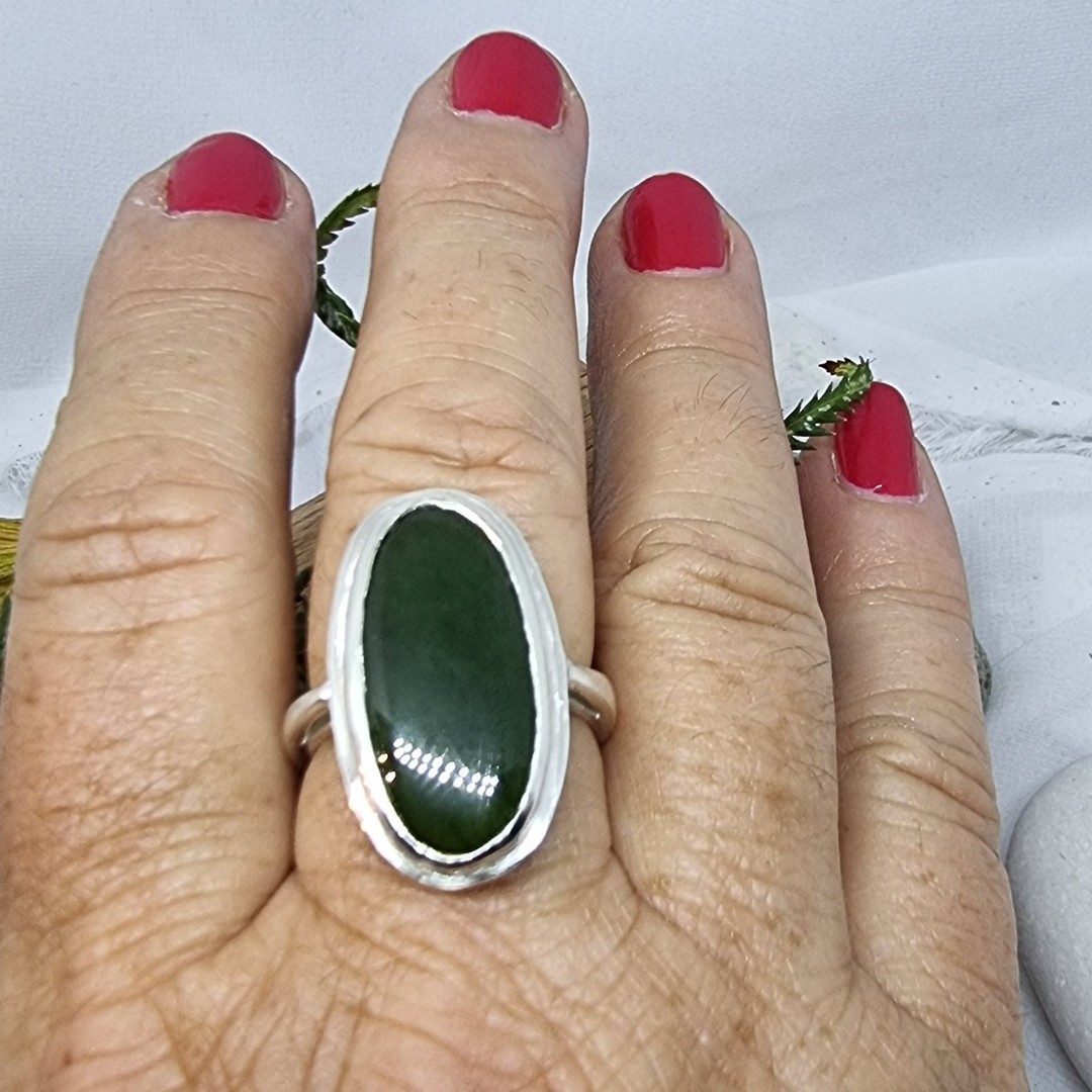 Ladies greenstone ring, made in NZ image 4
