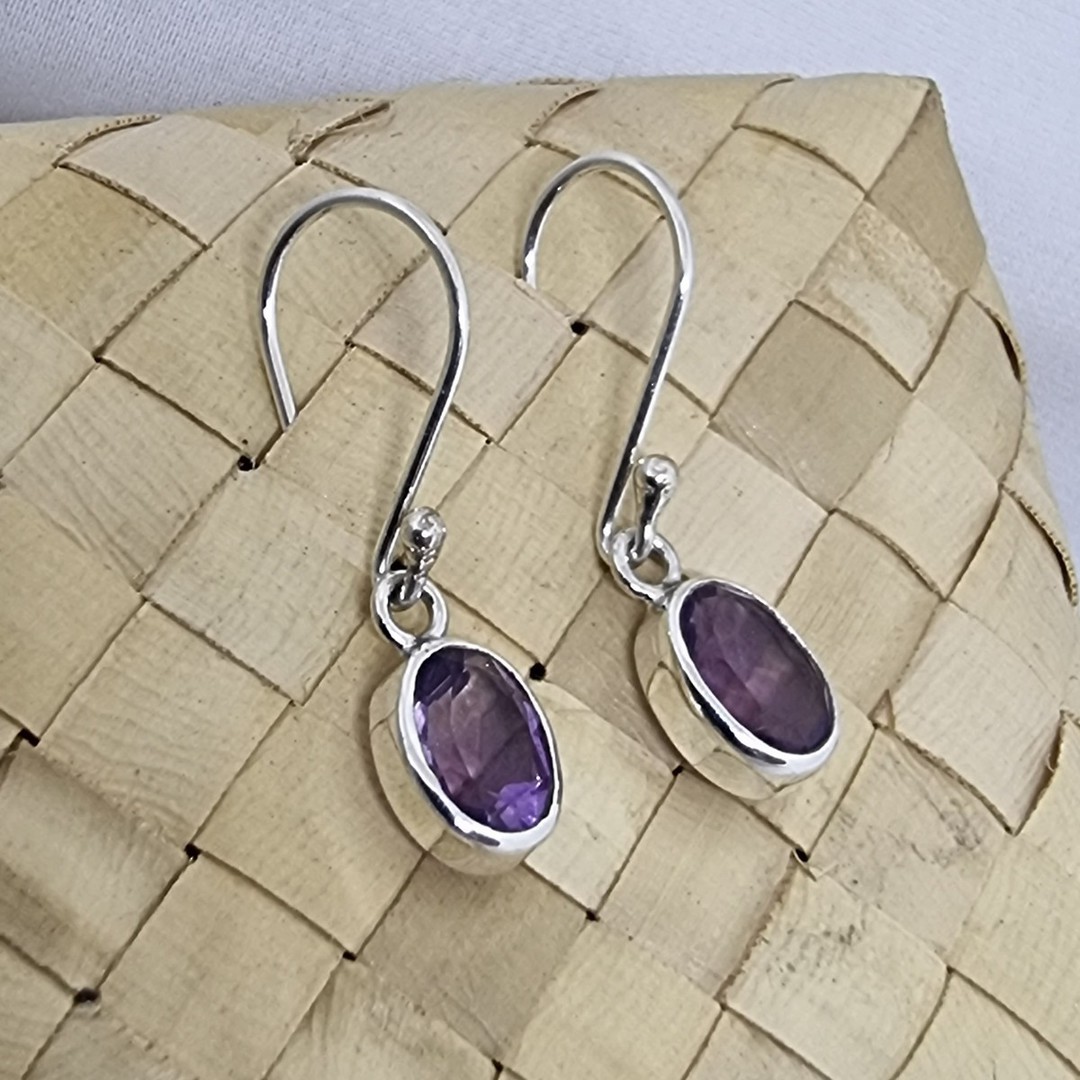Silver Amethyst Earrings | The Power of Purple image 3