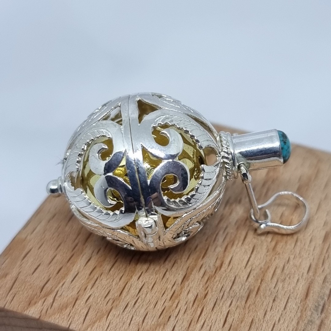 Sterling silver harmony ball with bell inside image 3